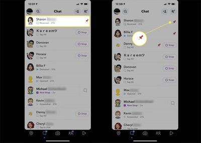 How to pin someone on Snapchat